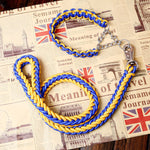 18 Colors Durable Nylon Braided Dog Collar And Leash Set